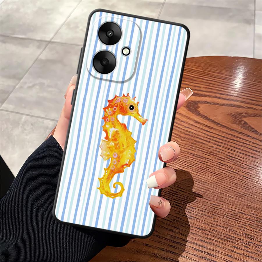 Marine Animals Soft Back Phone Cover Case for Xiaomi Redmi 12 A1 A2 Plus 9T 13C 9A 9C A5 K40 K50 Gaming 10 12C K60