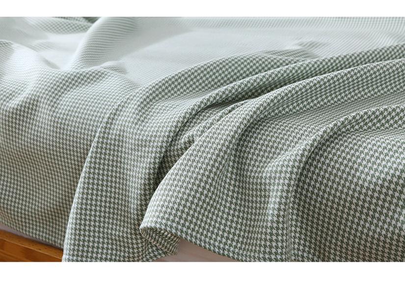 Doppelgröße reine Baumwolle Jacquard Bettlaken - Dick, Atmungsaktiv, Hautfreundlich für Herbst/Winter