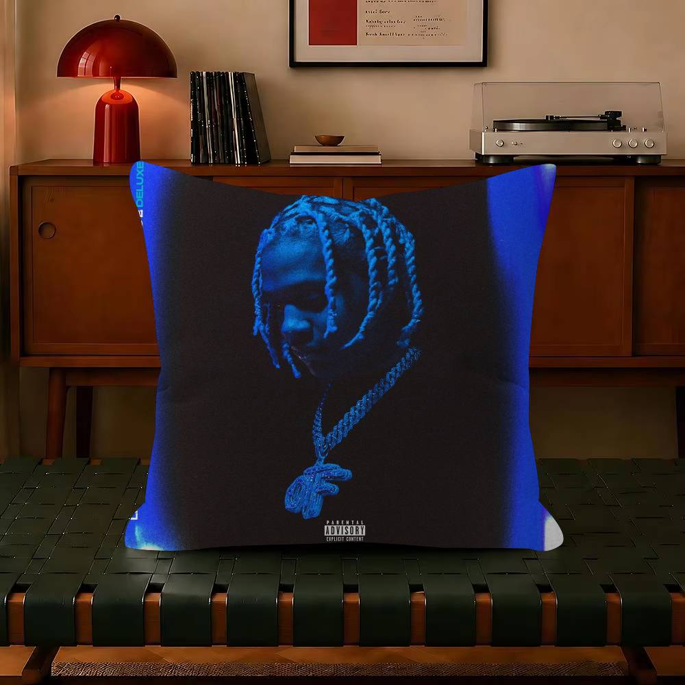 Rapper Lil Durk Deep Thoughts Pillow Gift Home Office Decoration Bedroom Sofa Car Cushion Cover case 45x45