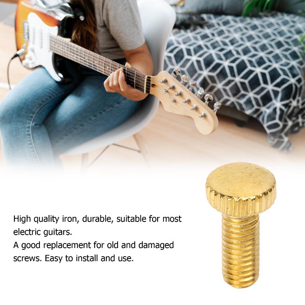 18PCS Golden Silver Tremolo Bridge Tuning Screws Metal Bridge Screw Replacement  For Electric Guitar