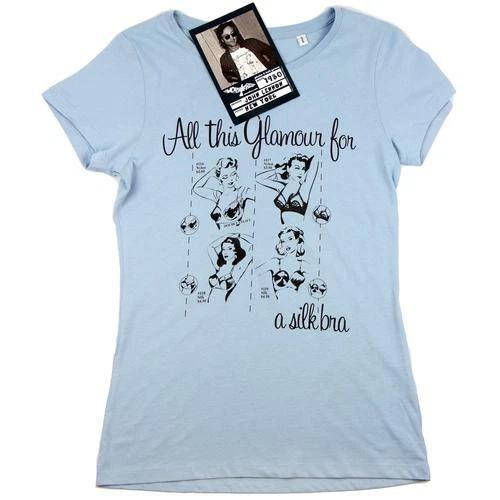 

Womens T-shirt John Lenon Glamour Retro Blue Sky S