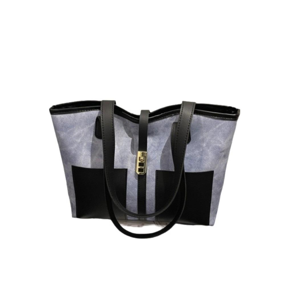 Sleek Large Capacity Shoulder Bag Elegant Design Retro Style Tote Bag Vintage Look Women's Bag Outdoor Activities
