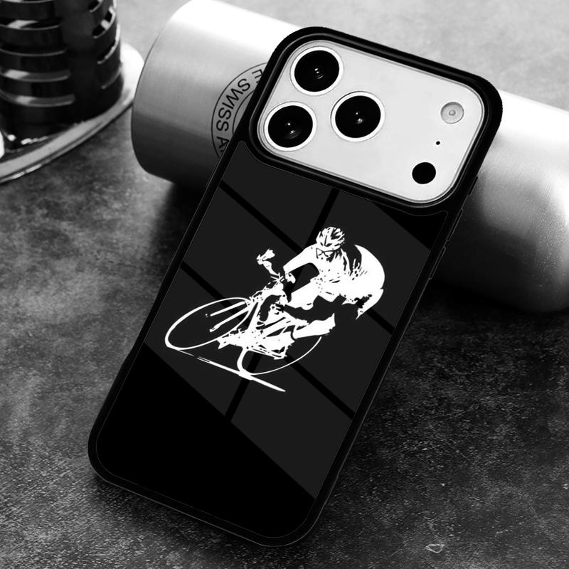 BIKE CYCLING Sport Handyhülle Für iPhone 17 16 15 14 13 12 11 Pro Max Plus 17Air Weiche Silikonhülle