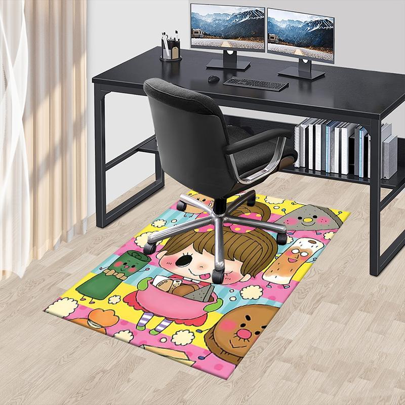 1PC Cute Food Extra Large Non-Slip Floor carpet, Office, family, bedroom, Studio - Large Area Rug Indoor Rugs, Vibrant Colors-A265