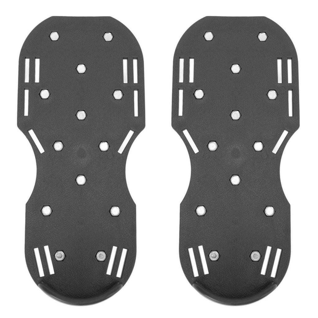 Lawn Aerator Shoes with Strap Lawn Aerating Sandals Garden Grass Loosening Tools for Courtyards Black