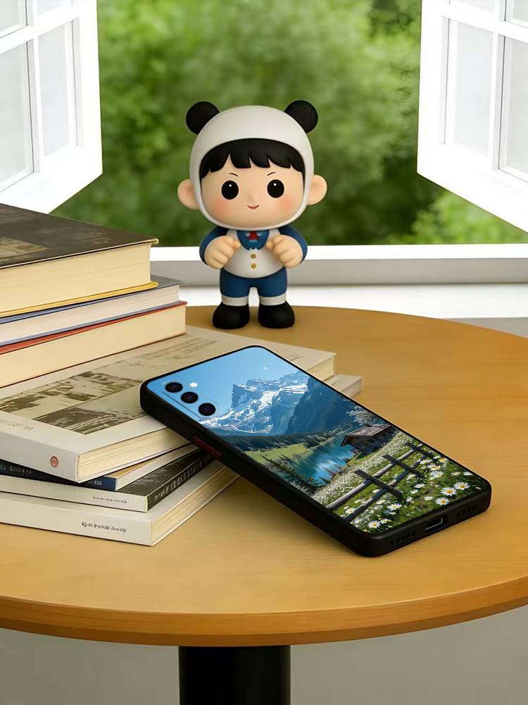 

Landscape Phone Case For Samsung Galaxy A73,A72,A71,A70,A53,A52,A51,Others Soft Black Cover Samsung a30 a20