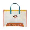 Cartoon Mesh Document File Bag With Handle For Office And School Use