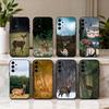 The Graceful Sika Deer Phone Case For Samsung Galaxy A73,A72,A71,A70,A53,A52,A51,Soft Silicone Black Cover