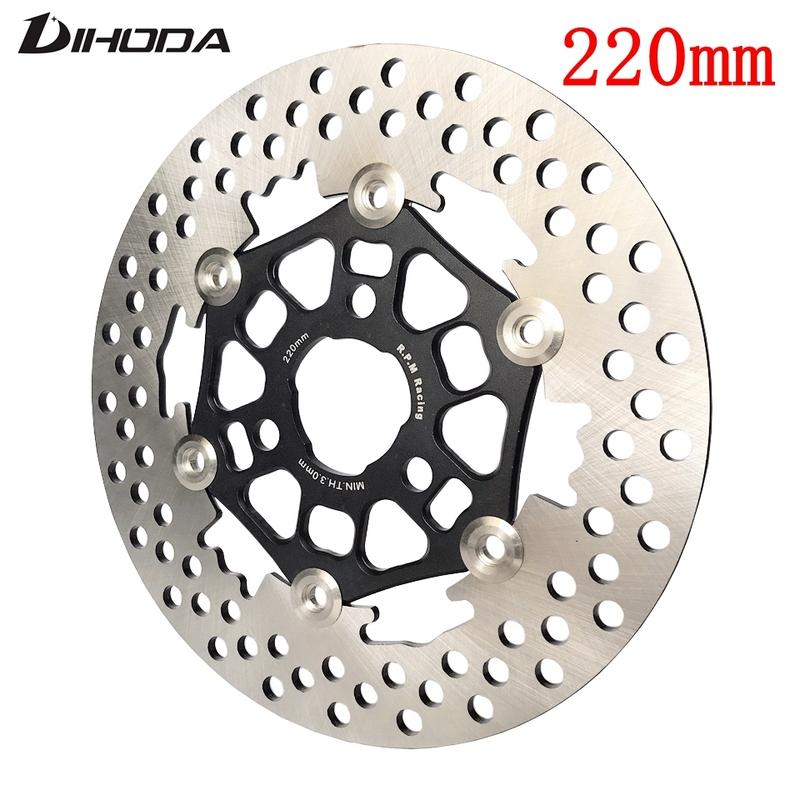 Universal CNC Aluminum Alloy Floating Disk Motorcycle Brake Disc 220mm Hole Pitch 57mm For Scooter Sport-bike