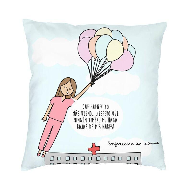 Enfermera En Apuros Doctor Nurse Medicine Square Pillow Cover Home Decorative Cushions Throw Pillow Car Double-Sided Printing