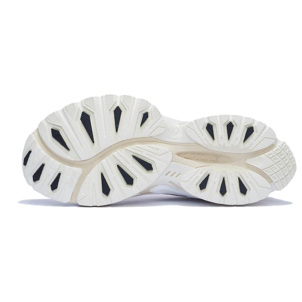 Soulland X Li Ning Cat Paw Ace Leather Shock Absorbing Non-Slip Wear-Resistant Low-Top Sports Casual Shoes Men Sneakers White Brown AZGS103-7