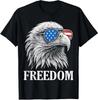 July Flag Eagle Vintage Freedom Design Vintage Flag Unisex T-Shirt
