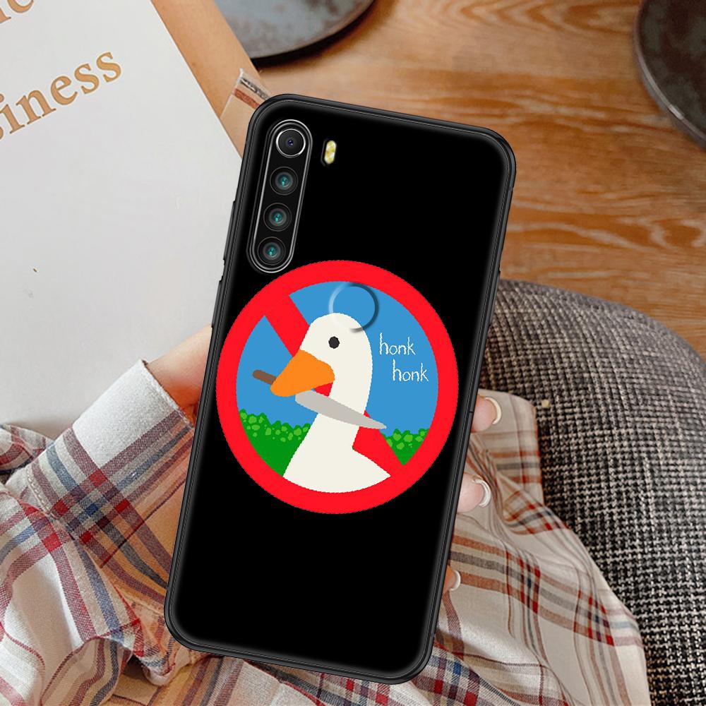

Чехол для игрового телефона Untitled Goose Duck для Xiaomi Redmi Note 7 8 9 10 7A 8T 9A 9T 9S 10S Pro, черный модный чехол для мобильного телефона с красивой задней частью Redmi Note 7