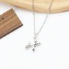 3D Balloon Dog Pendant Necklaces for Women Gold PU Leather Rope Robotic Animal Clavicle Choker Collar Wedding Girl Gift