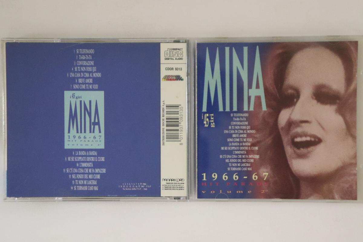 

CD MINA - Hit Parade 1966-1967 - I 45 Giri - CDOR9313 PANA Italy Pop Used