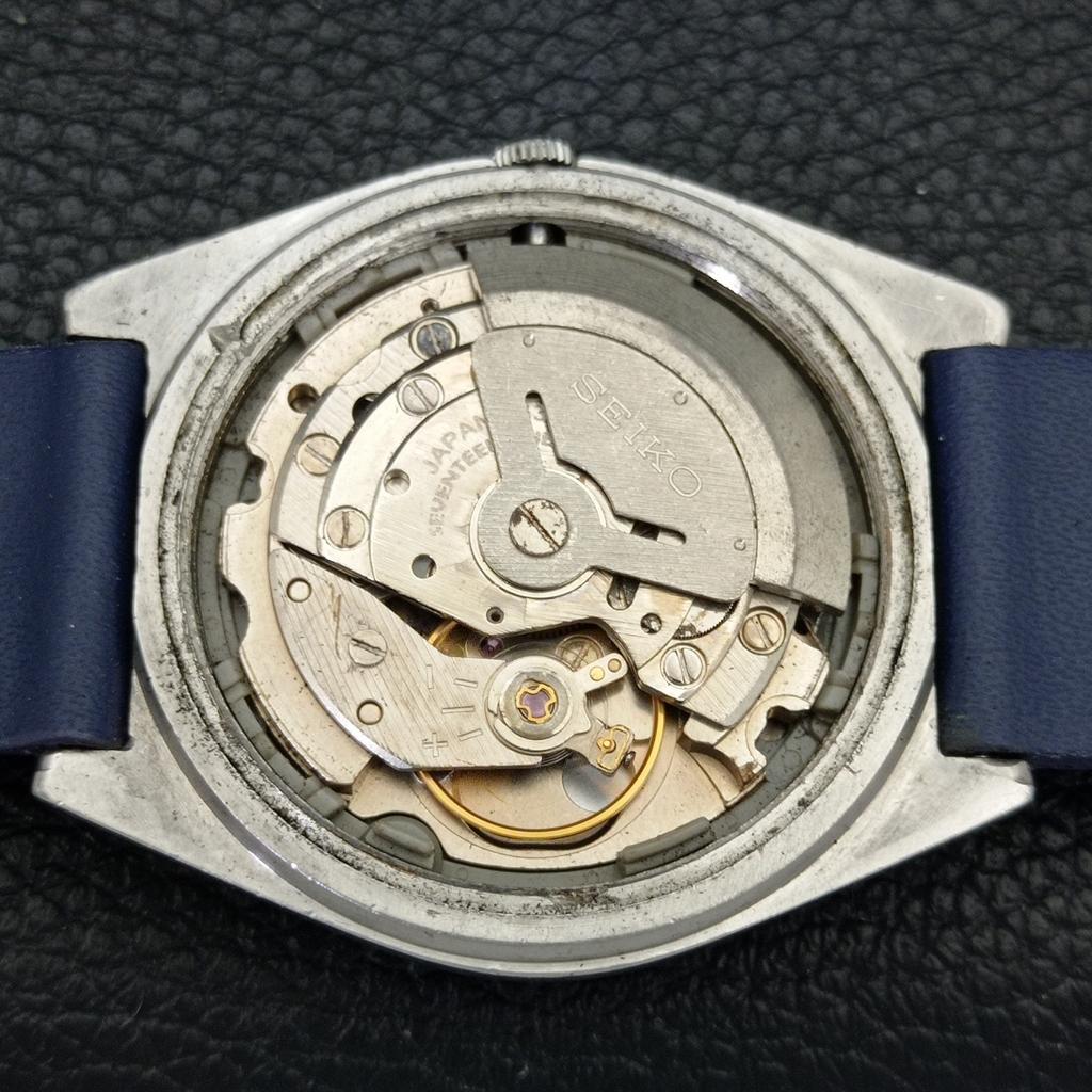 AUTOMATIC VINTAGE SEIKO 5 6309A JAPAN MENS BLUE COLOR DIAL WATCH a500804-5 R154-a500804