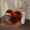 WTEMPO DIY Epoxy Resin Molds Kit with Colorful Bead Chains Big Heart Small Heart Shaped Design with Base Hanging Photo Frame Molds