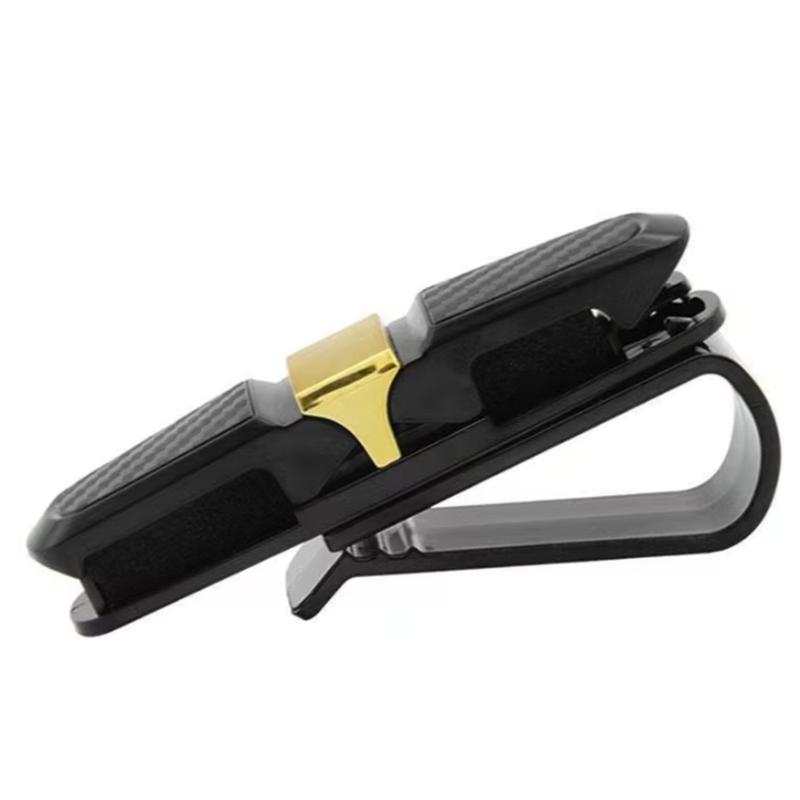 Car Sunglasses Frame Carbon Fiber Bills Glasses Clip Multi Function In Car Creative Eye Box Card Double Headed Clip On Board