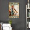 Metal Wall Art Decor, Vintage Dachshund Poster for Home Bar Cafe, Retro Gift
