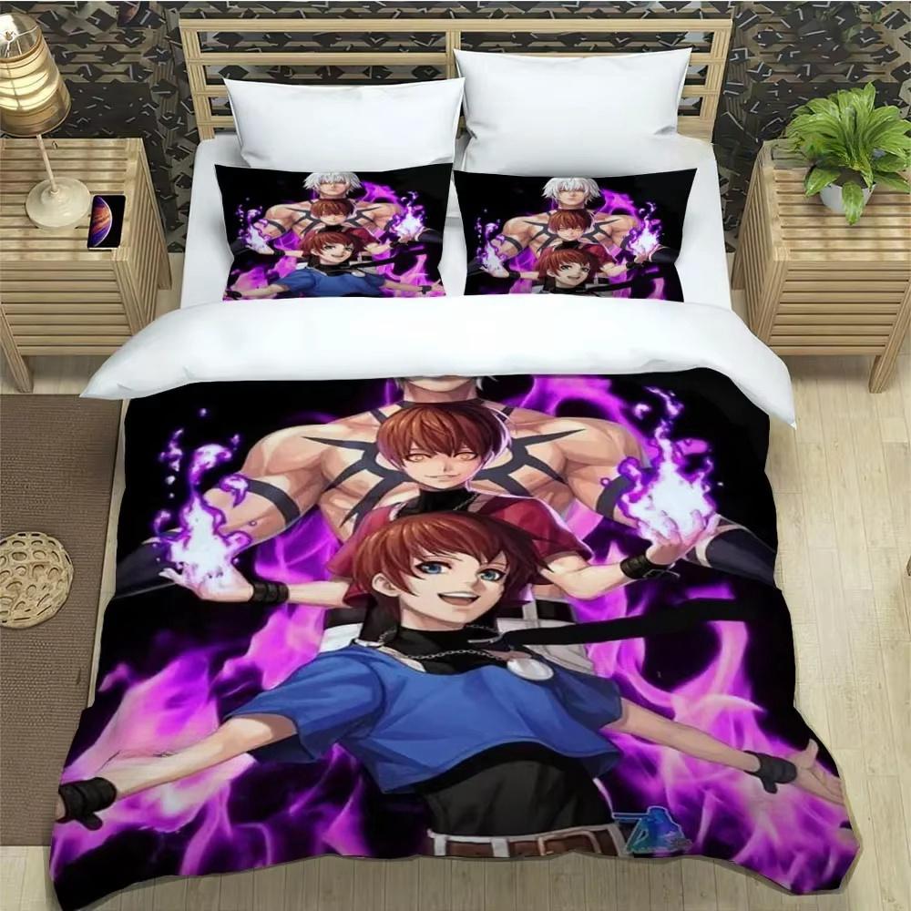 KOF Game Cartoons 3D Printed Bedding Sets Exquisite Bed Supplies Set Duvet Cover Comforter Set Bedding Set Luxury Birthday Gift