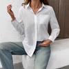2025 Autumn Women's Casual Long Sleeve Pocket Shirt