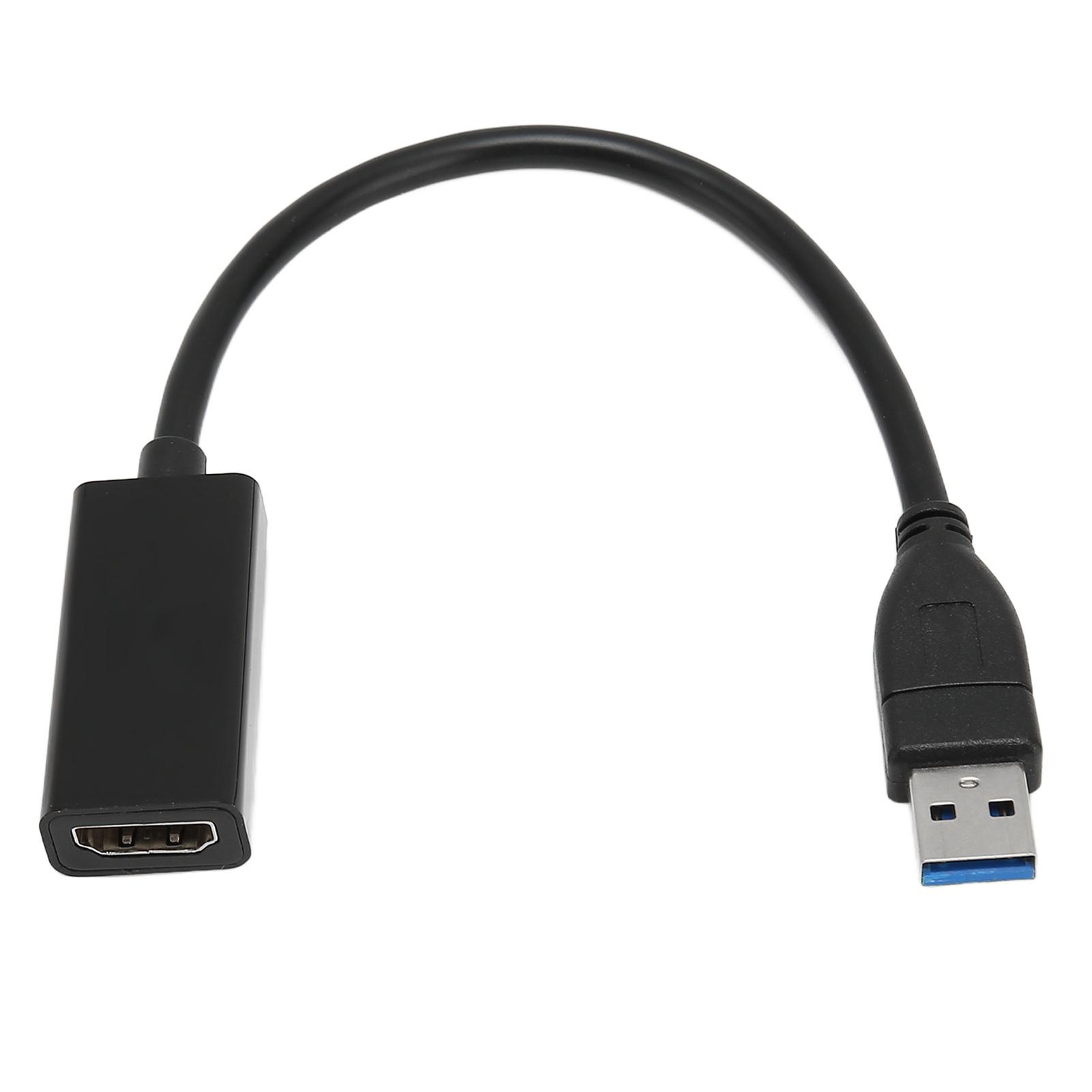 

Адаптер USB3.0 к интерфейсу HD Multimedia Портативный 1080P 60 Гц 5 Гбит/с Видеоадаптер Конвертер для Windows 7 8 10 ПК