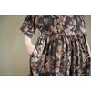 DIMANAF 2026 New Plus Size Spring Summer Beach Vintage Lady Long Dress Women Loose Oversize Maxi Floral Print