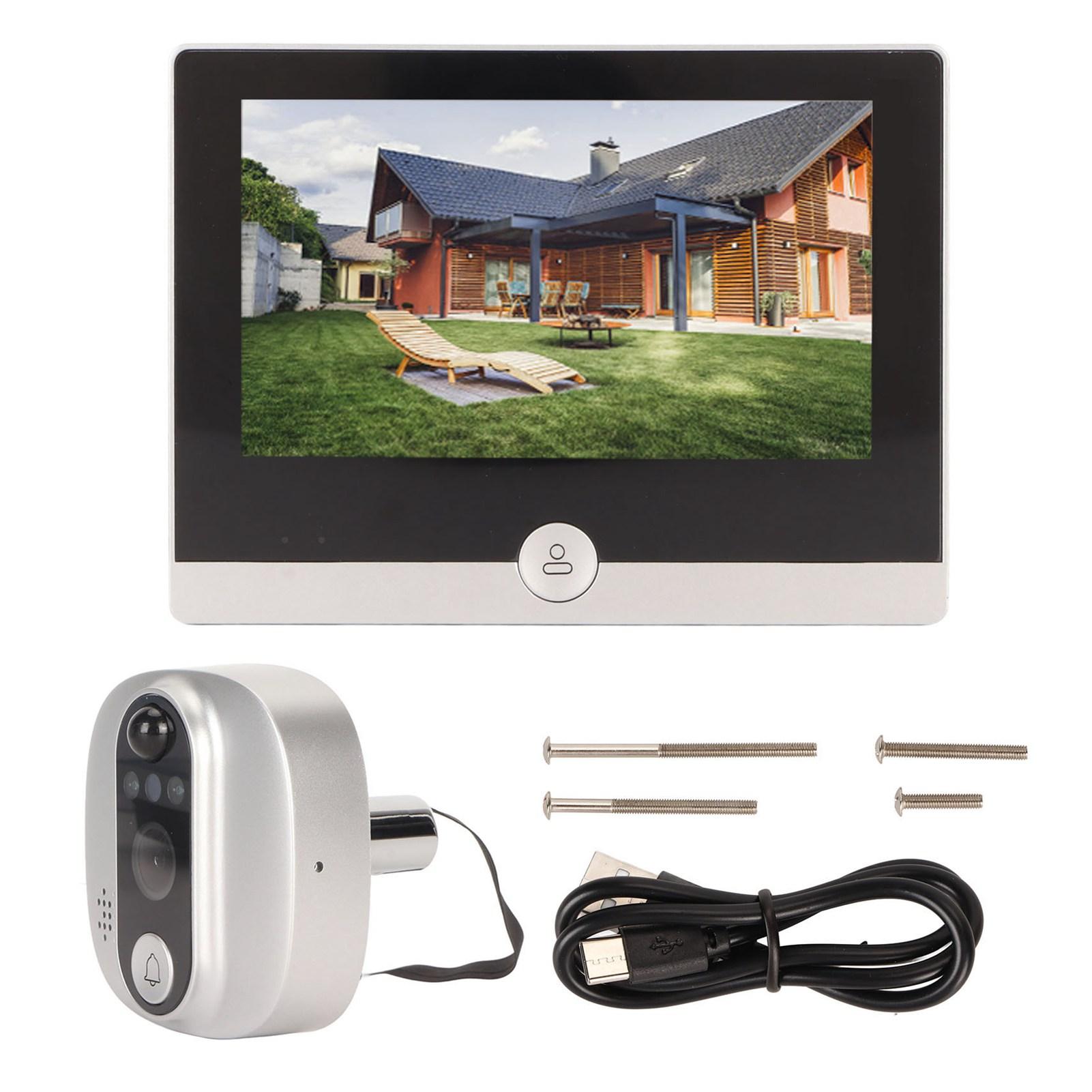 

Digital Door Viewer WiFi with 4.3in LCD Display 1080P for TUYA Smart Night Vision Motion Detection