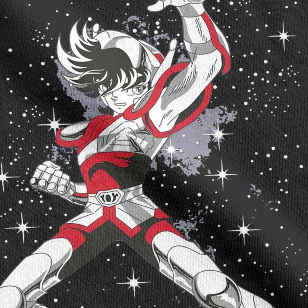 Rycerze Zodiaku Japońska Anime Męska Damska Koszulka Saints Seiya Kreatywne Koszulki Krótki Rękaw Bawełniana Oryginalna Odzież