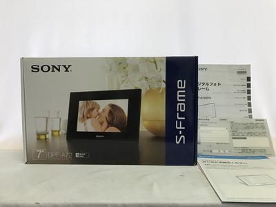 Sony Digitaler Bilderrahmen Typ A72, Speicher 128 MB, Schwarz, S-Frame 7.0, integriert, DPF-A72/B