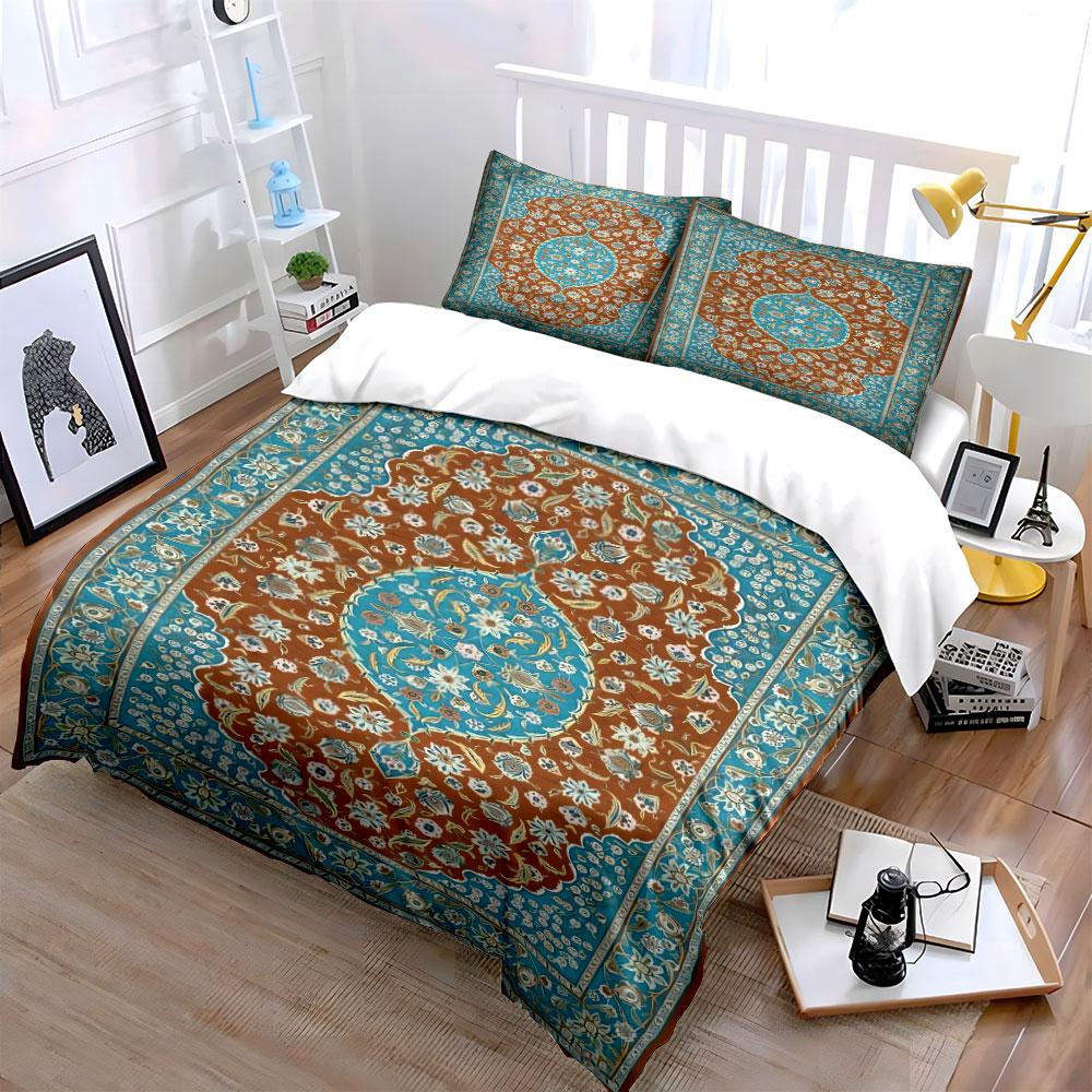 Intricate floral mandala pattern. Bedding sets Duvet cover sets Duvet covers Pillowcases(1 * Duvet Cover 2 * Pillowcases without duvet insert)