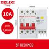 Delixi DZ47sLE Air Switch Circuit Breaker with Leakage Protection (1-4P, Single/Three-Phase, N)