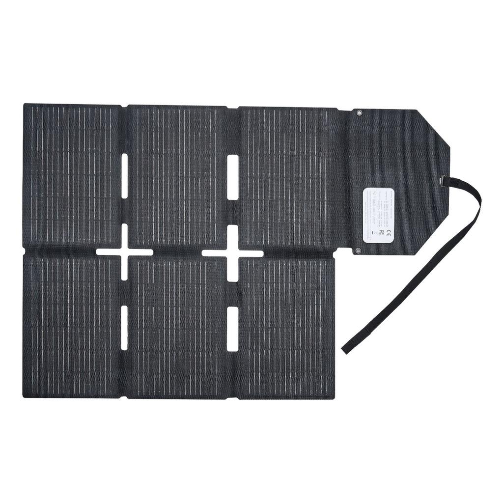 60W Foldable Solar Panel Charger, 16BB N-Type Monocrystalline Solar Panel 24% Efficiency, Lightweight Portable with MC4 Output, Type-C, USB-A & DC