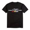 Men's 100% Cotton Graphic T-Shirt with Mugen Train Racing Print Relaxed Fit Short Sleeve Round Neck Tee Breathable Fabric
