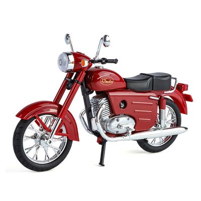 1/10 JAWA 250 Alloy Retro Motorcycle Model Diecast Metal Street Classic Motorcycle Model Simulation Sound and Light Kid Toy Gift