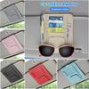 Car Sun Visor Organizer Multi-Pocket Auto Interior Accessories Pocket Organizer Car Document Storage Pouch Glasses Holder