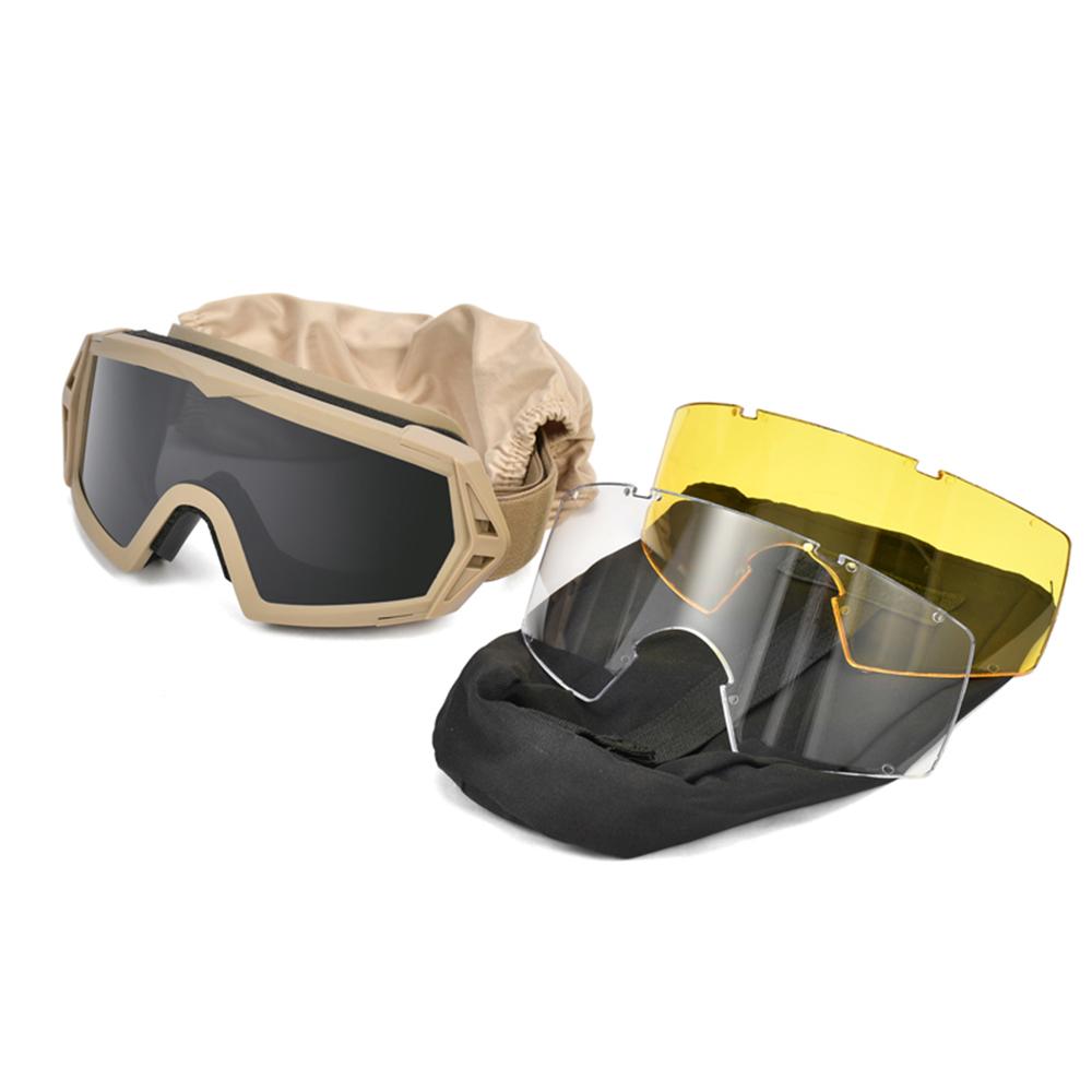 Taktische Sicherheit Outdoor-Sportarten Militärisches Schießen Paintball-Brille Antibeschlagbrille Jagd Radfahren Brille