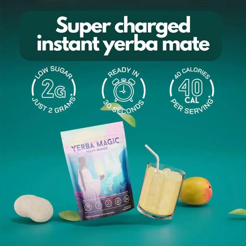 Yerba Mate Instant Tea Powder Natural Energy Brew 80 Servings