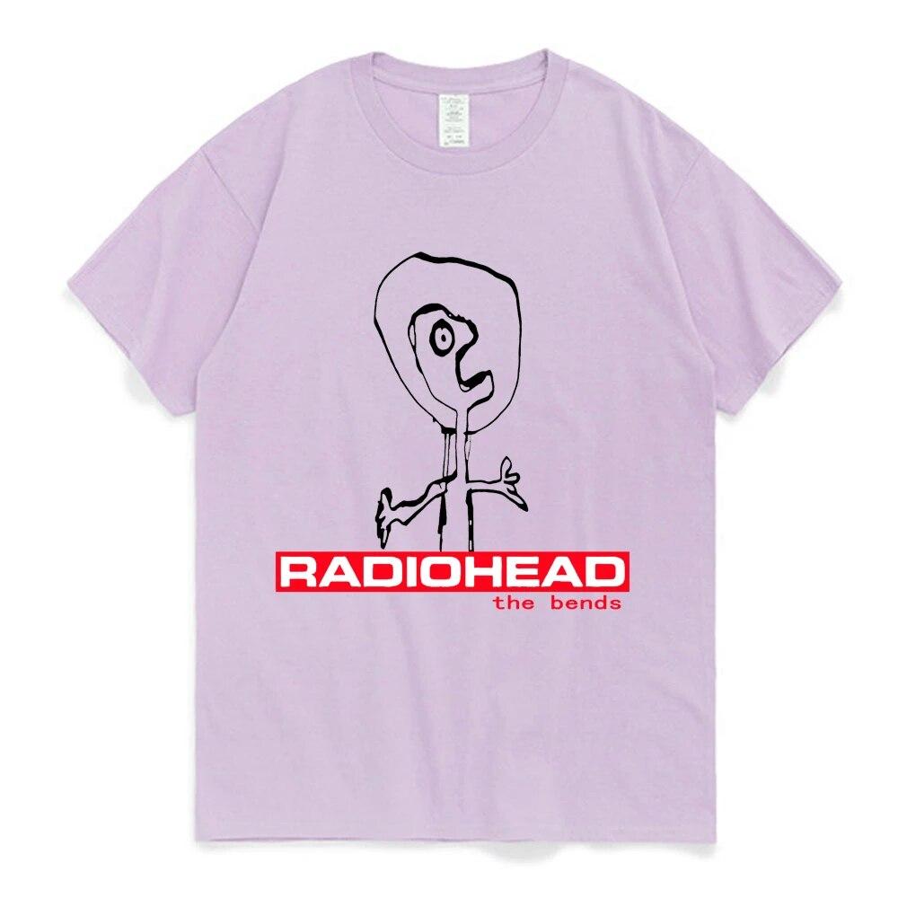 

Radiohead The Bends Графические футболки 90-х годов Винтажная панк-хип-хоп футболка с короткими рукавами Негабаритная уличная футболка унисекс S
