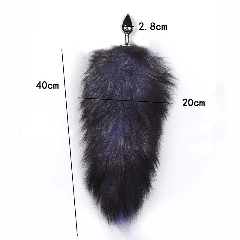 Sex toys for Women Bdsm Sex Bondage Set Handcuffs Whip 40CM Fox Tail Anal Plug Adult Games