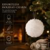 Fluff Texture Xmas Bauble Foam Tree Hanging Decor Creative Christmas Ornament  Home Xmas Decor