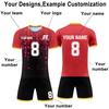 Custom Soccer Jersey Set Personalized Team Uniforms Quick Dry Sportswear for Youth and Adults with and Number