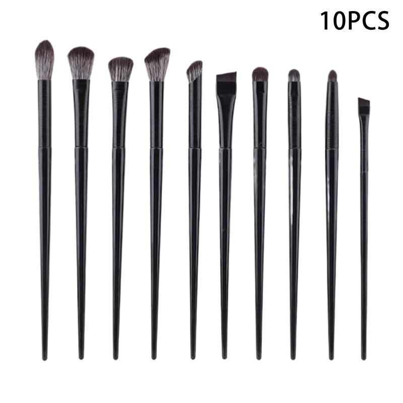

8/10 шт. набор кистей для макияжа глаз, мягкие контурные тени для век, подводка для глаз, кисть для бровей, женский профессиональный косметический инструмент для красоты лица