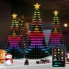 Weihnachtsbaumdeko 400LED Weihnachtsbaumlichter Lichterkette DIY Bild APP & Fernbedienung für Außen LED-Licht