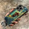 Mountain Bike Bicycle Soft Phone Case For iPhone 15 16 17 Air 14 Pro Max 16E Plus 13 12 Mini Plating Anti-Fall Fundas