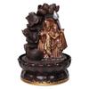 Radha Krishna Tabletop Water Fountain | Polyresin Indoor Outdoor Water Fountain with LED Lights | Home & Office Decor Showpiece | Gifts