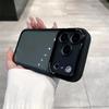 iPhone 11-15 Pro Max Electroplated Lens Solid Color Drop-Proof Case