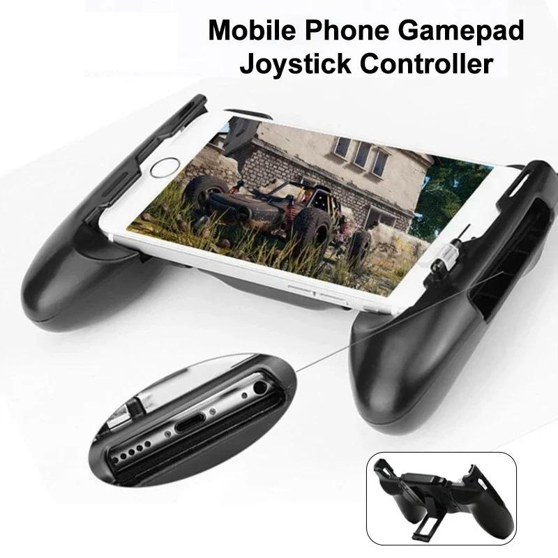 Mobile Phone Gamepad Aim Shooting L1R1 Key Button for IOS Android PUBG Game Joystick Controller Handle with Plastic Bracket