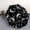 1pc Moon Stars Automatic Open/close, All-Season Portable Folding Umbrella, Travel, Everyday, Formal Events - Compact Luxury Parasol, Outdoor Accessory