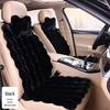 Plush Faux Rabbit Fur Car Seat Cushion: Luxurious Lumbar Support for Autumn and Winter Comfort